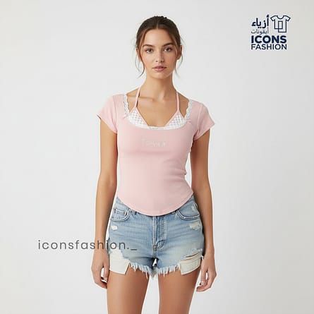 Crop top for women | Women layered style top | Ladies stylish summer casual top for women