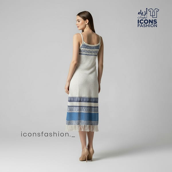 White-Crochet-knit-maxi-dress-for-women-women-boho-style-dress-ladies-beachwear