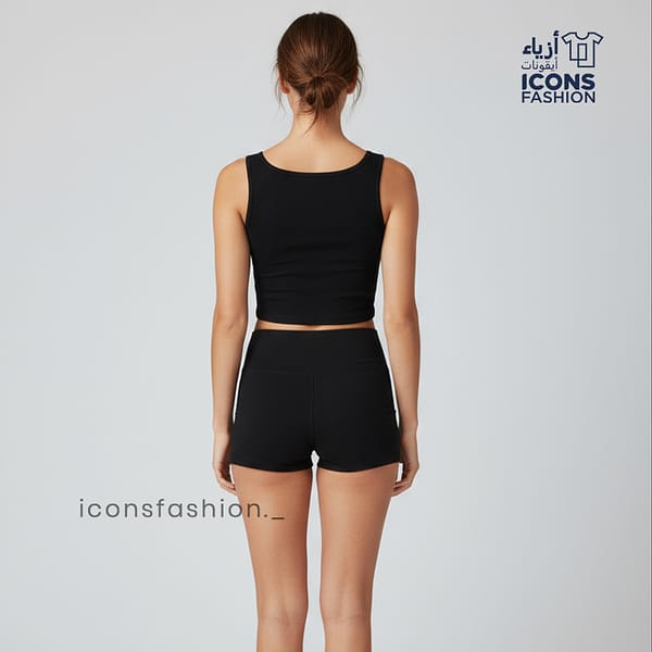 Black-sleeveless-crop-top-for-women-with-printed-text-on-front-round-neckline