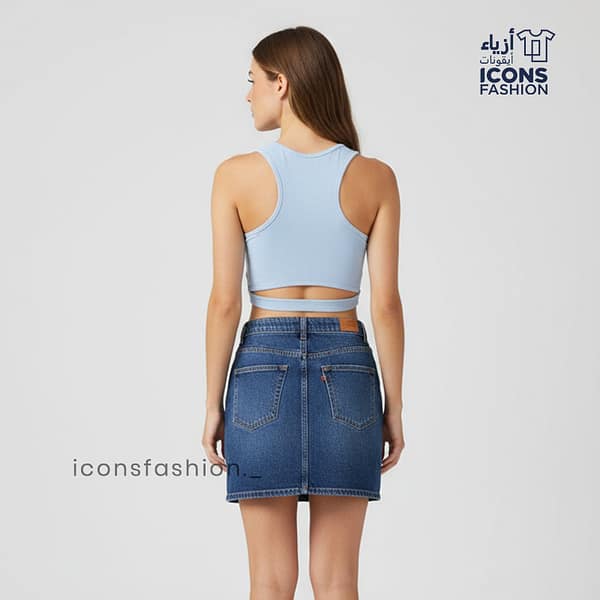 Sky-blue-sleeveless-racerback-crop-top-for-women-back-cut-out-slim-fit-stylish-casual-wear-summer-top