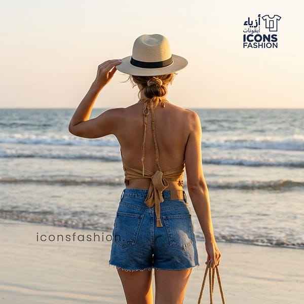 Mustard-yellow-women-halter-neck-knit-backless-crop-top-with-tie-up-back