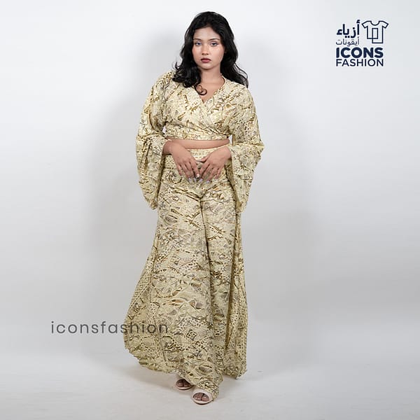 Beige-printed-co-ord-set-for-women