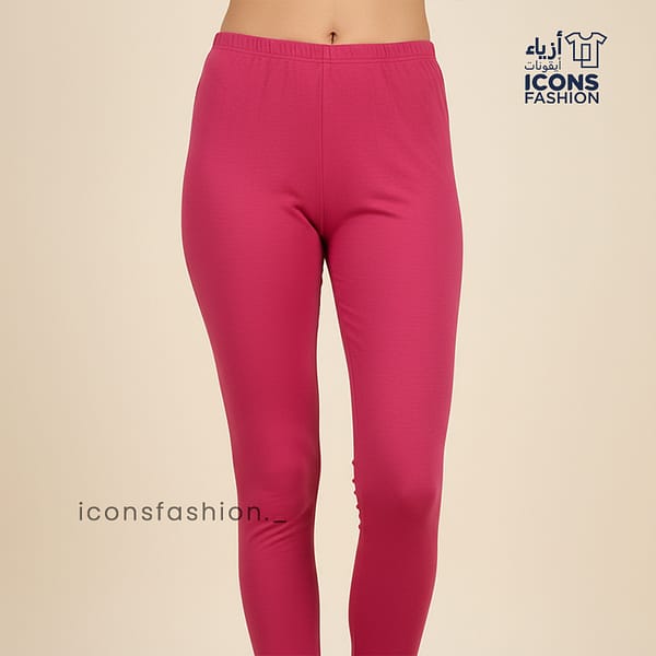 Woman-pink-ankle-length-leggings